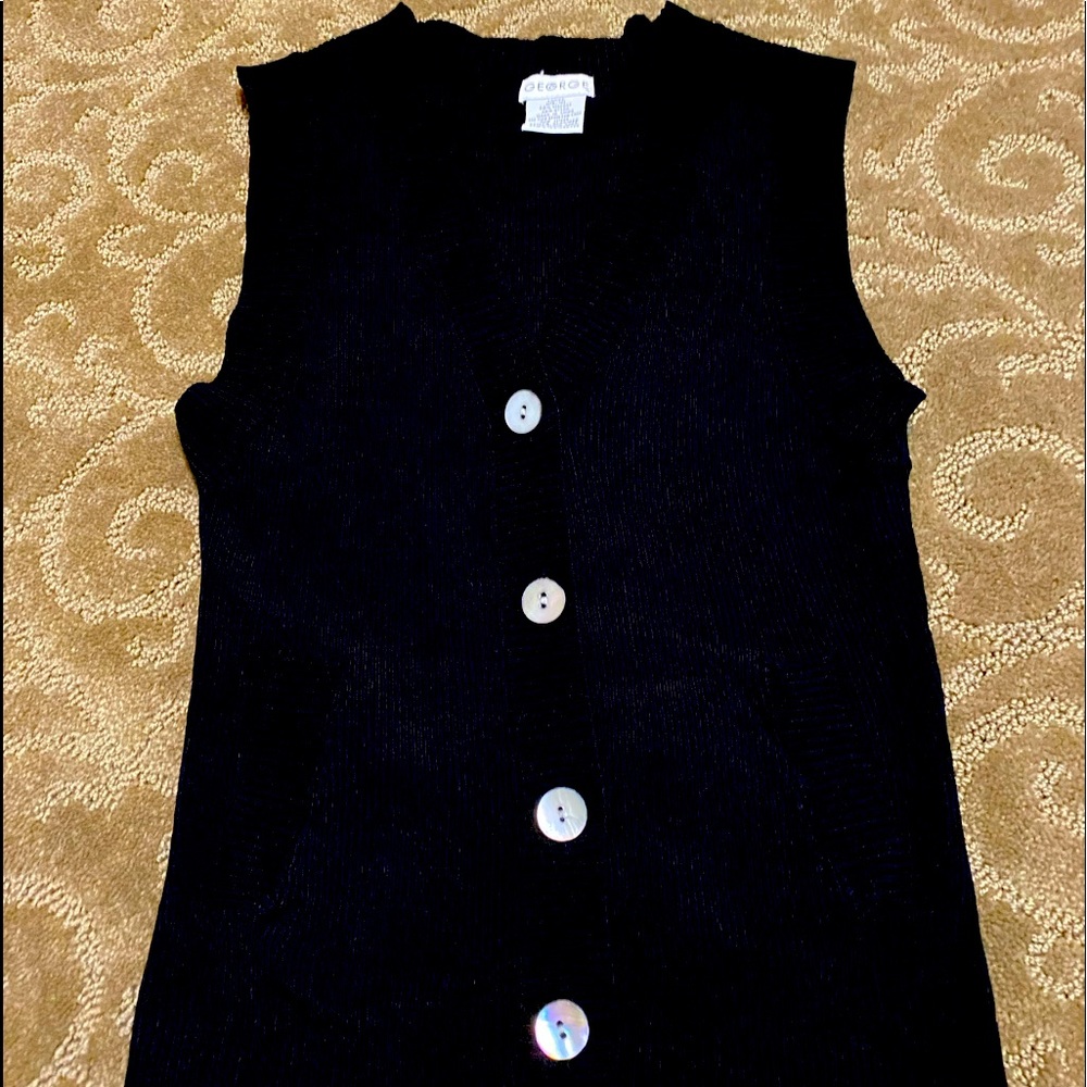 Black Sweater Vest